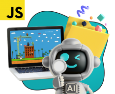 Язык программирования JavaScript + AI. Проектное обучение + геймификация + AI-помощники - КИБЕРшкола программирования для детей, компьютерные курсы для школьников, начинающих и подростков - KIBERone г. Северное Чертаново