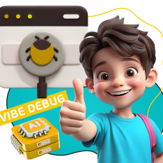 Тестирование & Vibe Debug. Охотники за багами - КИБЕРшкола программирования для детей, компьютерные курсы для школьников, начинающих и подростков - KIBERone г. Северное Чертаново