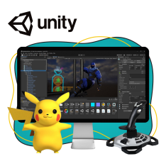 Мир игр на Unity 2D на популярном движке + AI-помощники - КИБЕРшкола программирования для детей, компьютерные курсы для школьников, начинающих и подростков - KIBERone г. Северное Чертаново