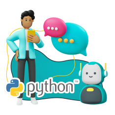 Умный чат-бот на Python - КИБЕРшкола программирования для детей, компьютерные курсы для школьников, начинающих и подростков - KIBERone г. Северное Чертаново